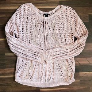 H&M Oversized Sweater, Blush Pink